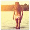 Wallario Glass Stove Cover/Splash Guard, 52 x 60 cm, Girl in the Lake view 1