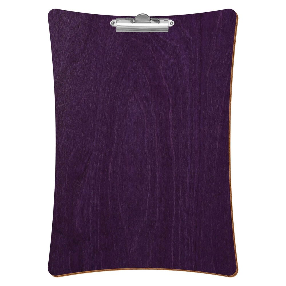 Btic Purple Concave Wooden Clipboard for A3–A6