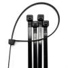 MaKaShop24 Industrial Cable Ties, Black, Various Sizes and Quantities, 290 x 7.6 mm, 100 Pieces, UV-Resistant view 2