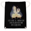 Mr. & Mrs. Panda Drawstring Gym Bag – Penguins Falling Asleep view 2