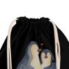 Mr. & Mrs. Panda Drawstring Gym Bag – Penguins Falling Asleep view 4