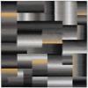 Mazovia Gro Area Rug 160 x 230 cm, Anthracite Gray, Geometric, Soft view 2