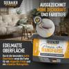 SEEBAUER DIY Black Interior Wall Paint, 300 ml (No. 102 Black Pearl), Elegant Matte Finish view 4