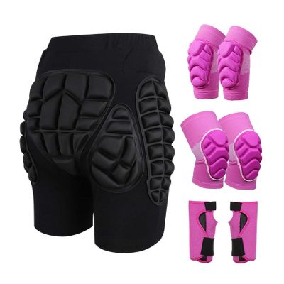 YILIN 3D EVA-Padded Ski Hip Protection Shorts, Adjustable, D2, S