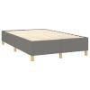Festnight Upholstered Box Spring Bed with Mattress, Dark Gray, 120 x 200 cm view 4