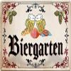 DekoDrom Metal Sign 20 x 30 cm, “Beer Garden” Vintage Bavarian Design view 1