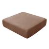 GEBIN Stretch Velvet Sofa Seat Cushion Cover, Brown, Large 4-Seater view 1