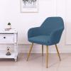 GEBIN Stretch Dining Chair Covers with Armrests, Light Blue, 6-Pack view 2