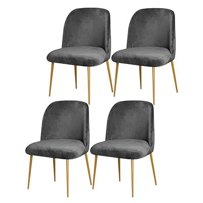 uyeoco Stretch Velvet Chair Covers, Set of 4, Color A