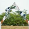 ponatia Wedding Arch Flowers, 2-Piece Set, Artificial Dusty Blue Flowers for Wedding Ceremonies and Welcome Signs view 3