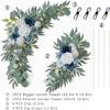 ponatia Wedding Arch Flowers, 2-Piece Set, Artificial Dusty Blue Flowers for Wedding Ceremonies and Welcome Signs view 4