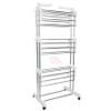 LANTUS 3-Tier Rolling Tower Clothes Drying Rack with Folding Wings view 1