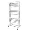 LANTUS 3-Tier Rolling Tower Clothes Drying Rack with Folding Wings view 2