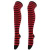 Striped Socks | Classic Striped Socks for Adults & Children | High-Quality Combed Cotton (Wine, One Size) view 1