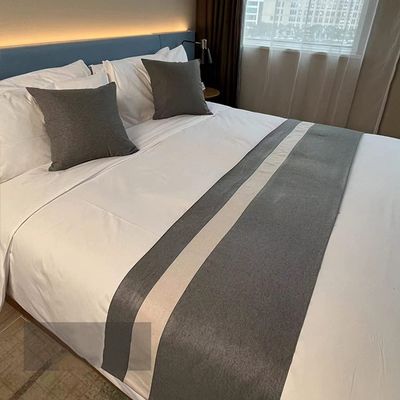Luxury Solid-Color Bed Runner, Soft and Fade-Resistant