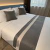 Luxury Solid-Color Bed Runner, Soft and Fade-Resistant view 1
