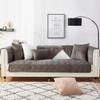 uyeoco Velvet Sofa Cover, 1/2/3/4-Seater and L-Shaped Sectional, Color E, 70 x 150 cm, 1 Piece view 3