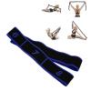 HOHXFYP Resistance Bands, Durable Polyester-Cotton Pull-Up Assistance Bands, Elastic Stretch Bands for Latin Dance, Gymnastics, and Full-Body Exercises (Light Blue) view 3