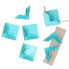 Craftelier Set of 8 L-Shaped Cardboard Corner Guides, Turquoise view 1