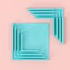 Craftelier Set of 8 L-Shaped Cardboard Corner Guides, Turquoise view 3