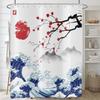 ASDCXZ Plum Blossom Shower Curtain 165 x 180 cm with 12 Hooks view 4