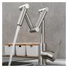 LERORA Single-Handle Pot Filler Faucet with Folding Spout, Brushed Nickel view 2