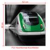Wallario Glass Stove Cover/Splash Guard, 52 x 60 cm, 1-Piece with 8 mm Feet, Green Train Front View view 2