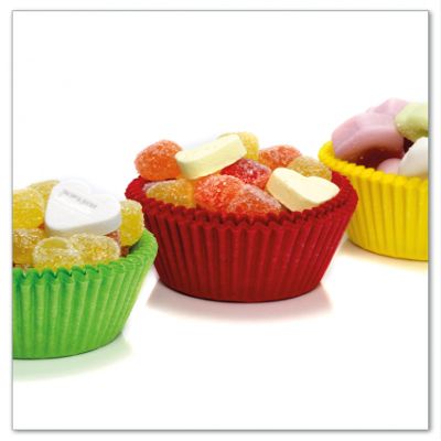 Wallario Glass Stove Cover/Splash Guard, 52 x 60 cm, 1-Piece, Sweets Muffins