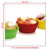 Wallario Glass Stove Cover/Splash Guard, 52 x 60 cm, 1-Piece, Sweets Muffins view 2
