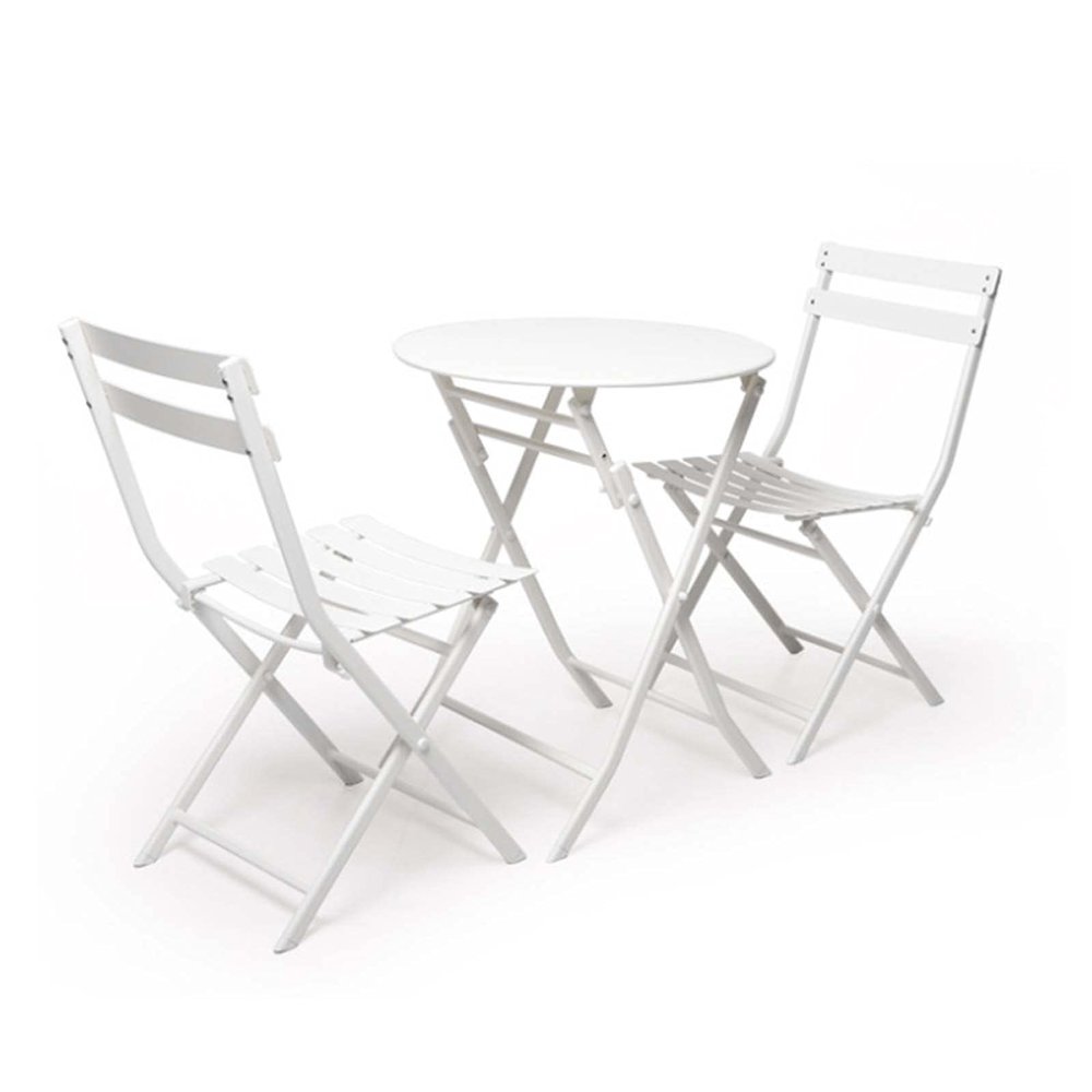 Metal Patio Side Table, Foldable Outdoor Coffee Table