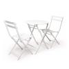 Metal Patio Side Table, Foldable Outdoor Coffee Table view 1