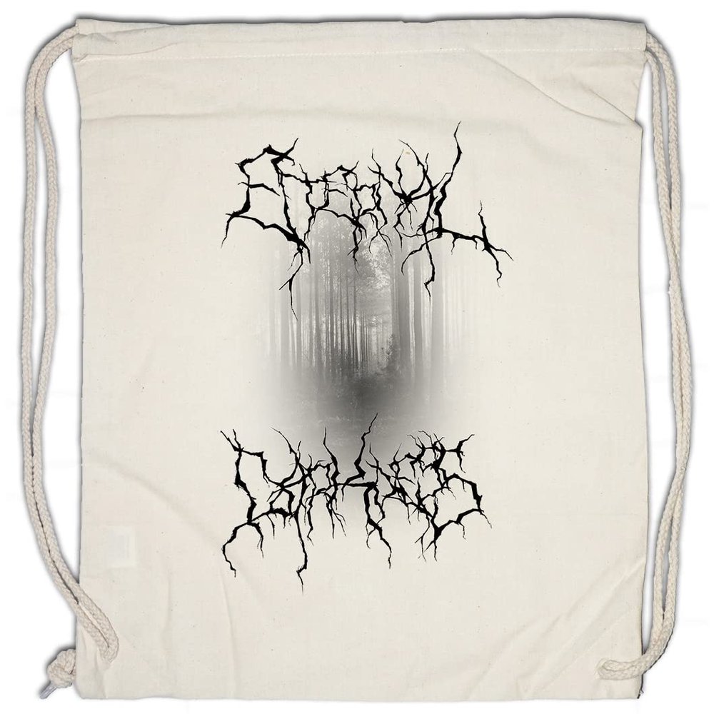 Urban Backwoods Eternal Darkness Black Metal Forest Drawstring Gym Bag