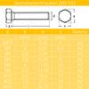 Hex Bolts DIN 933 | M5 x 5 mm | 50 pcs. | Techtanium view 2