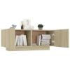 MOONAIRY TV Stand, Sonoma Oak, 100 x 35 x 40 cm, Chipboard view 3
