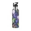 Vacuum-Insulated Sports Water Bottle, Double-Wall Stainless Steel Thermos with Straw, 590 ml view 1