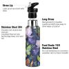 Vacuum-Insulated Sports Water Bottle, Double-Wall Stainless Steel Thermos with Straw, 590 ml view 3