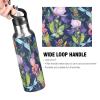 Vacuum-Insulated Sports Water Bottle, Double-Wall Stainless Steel Thermos with Straw, 590 ml view 4