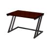 SHISHI Metal and Wood Microwave Stand, 2-Tier Kitchen Shelf, Black, 57 x 38 x 38 cm view 1