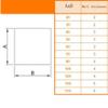 EVANEM 1-Piece Acrylic Square Tube, 240 mm, 25 x 25 x 2 mm view 3