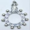 90.124.30 005 Silver Finger Rosary, Ten-Bead, Merciful Jesus view 1