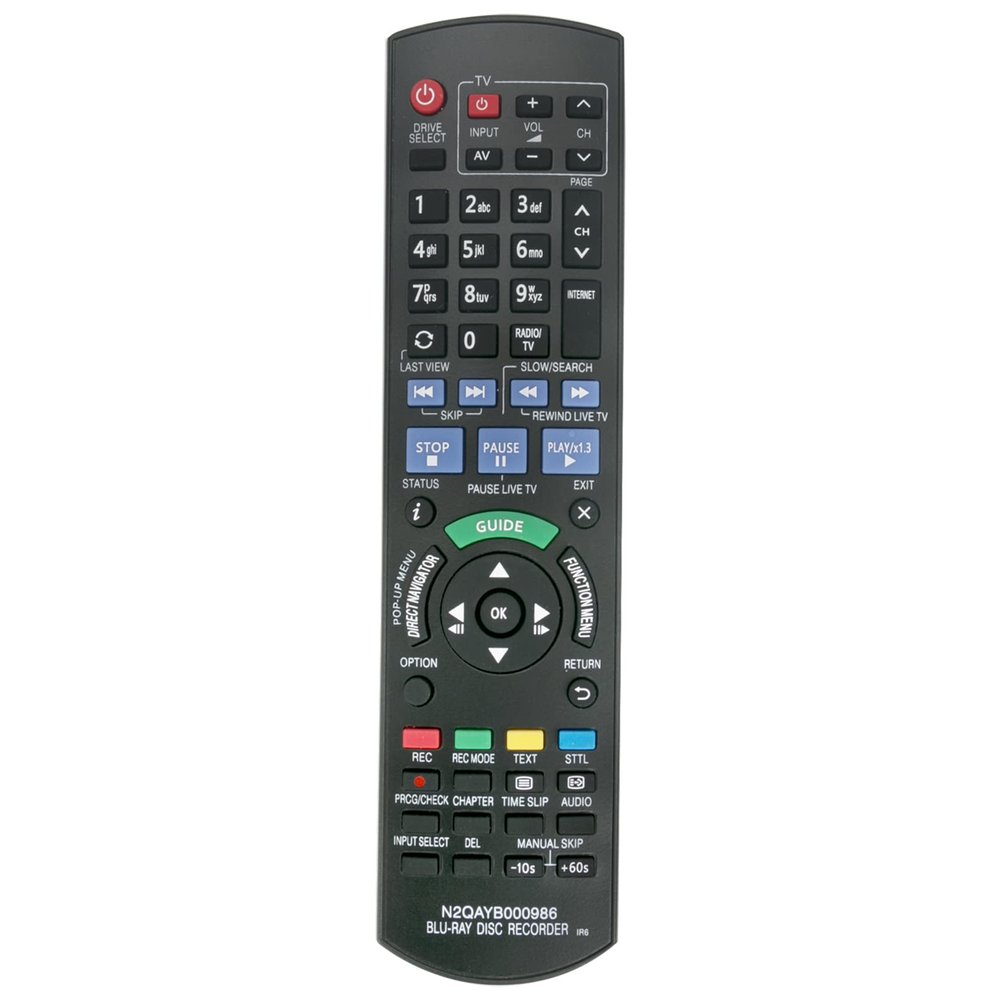N2QAYB000986 Remote Control for Panasonic Blu-ray Disc Players