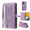 EYZUTAK Wallet Case for Samsung Galaxy A14 5G, Retro Matte Design, 9 Card Slots, Zipper Pocket, PU Leather, Magnetic Closure, Kickstand with Wrist Strap, Glitter view 1