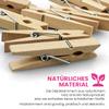 Netuno 30-Pack Natural Brown Wooden Decorative Clips, 25 x 3 mm, for Crafts and Home Decor view 3