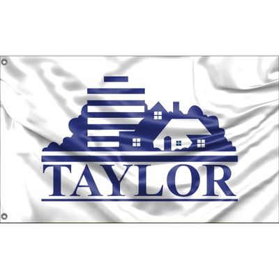 Taylor Flag, Michigan USA | Unique Printed Design | Made in the EU (90 x 150 cm)