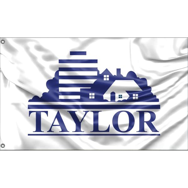 Taylor Flag, Michigan USA | Unique Printed Design | Made in the EU (90 x 150 cm)