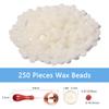 Comealltime 248-Piece Sealing Wax Bead Set, Octagonal Beads with 2 Tealights and Melting Spoon, Half-Transparent view 2