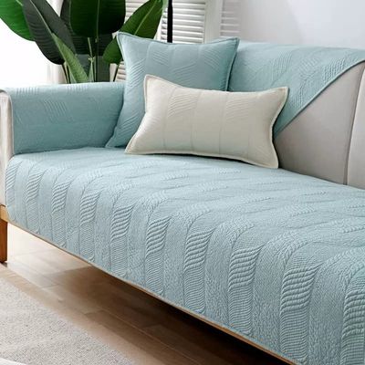 uyeoco Velvet Sofa Cover for 1–4-Seater and L-Shaped Sofas, Non-Slip, #17, 110 x 180 cm, 1 Piece