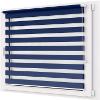 No-Drill Double Roller Blind, 95 x 250 cm Fabric, Day & Night view 3