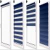 No-Drill Double Roller Blind, 95 x 250 cm Fabric, Day & Night view 4