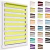 Double Roller Blind No Drilling, 53 x 250 cm Fabric, Day & Night view 1
